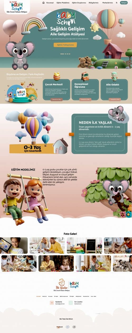 Eğitim okul Öncesi Web Tasarımı