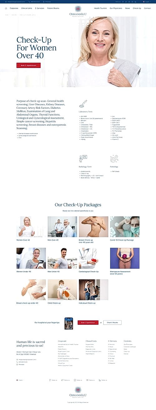 Hastaneler İçin web Tasarımı