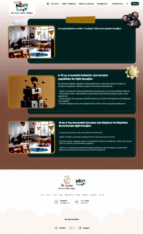 Anaokulları için Web Sitesi