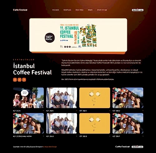 Festival, Kongre Web Sitesi Örneği