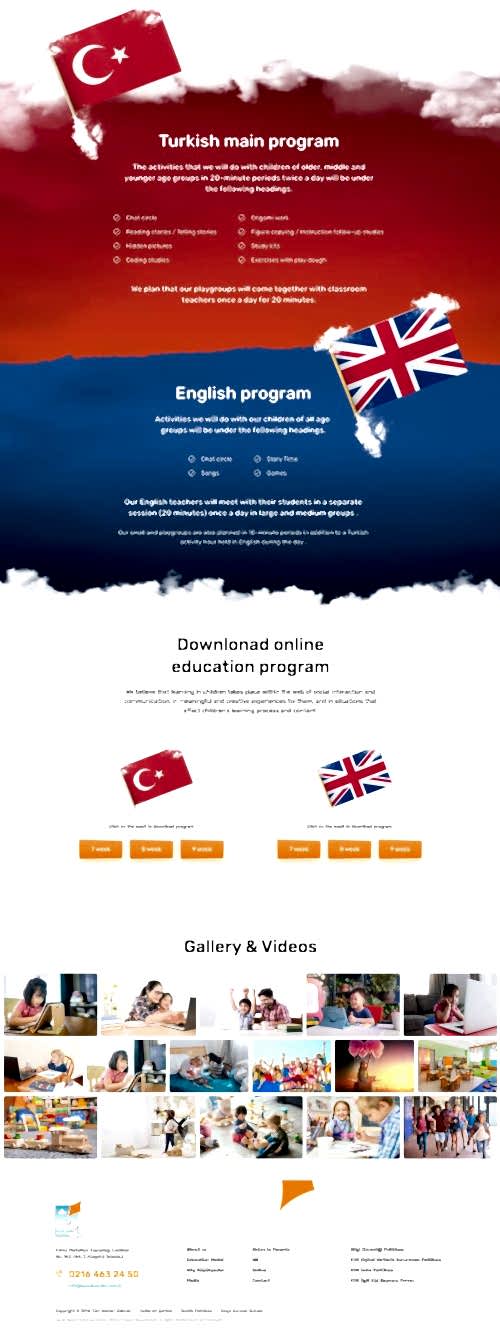 Anaokulu Kreş Web Sitesi Yapımı